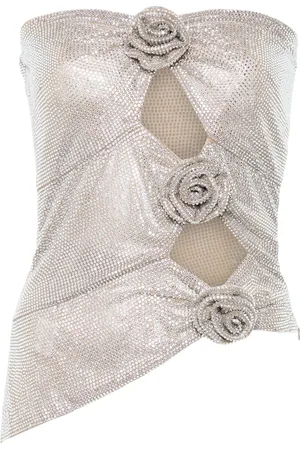 GIUSEPPE DI MORABITO Top con detalles de cristal