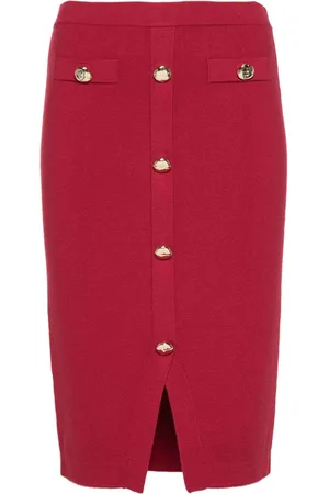 Blugirl Falda midi tejida de canalé