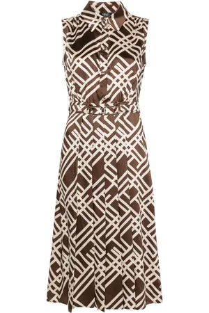 Liu Jo Vestido midi con estampado geométrico