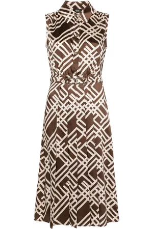 Liu Jo Vestido midi con estampado geométrico