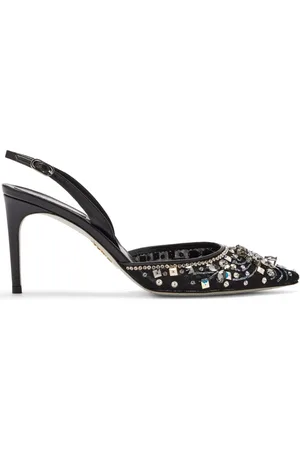 RENE CAOVILLA Zapatillas Cinderella con tacón de 105mm