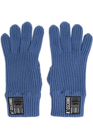 Moschino Guantes con aplique del logo