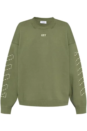 OFF-WHITE Suéter tejido con logo bordado