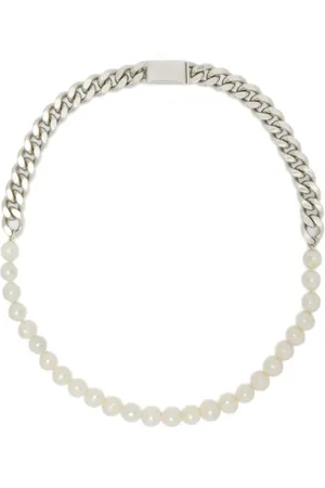 Jil Sander Collar de cadena con perla