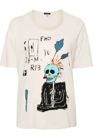 R13 Playera con estampado gráfico