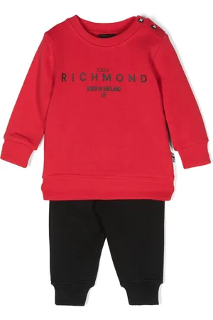 John Richmond Traje deportivo con logo estampado