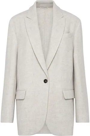 Brunello Cucinelli Blazer con detalle de cadena Monili