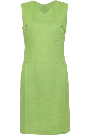 CHANEL Vestido corto din mangas 1990-2000
