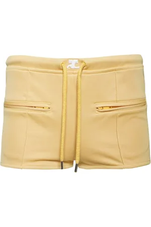 Courrèges Shorts con cordones en la pretina