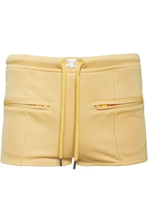 Courrèges Shorts con cordones en la pretina