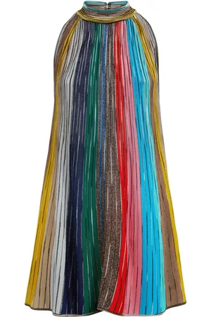 Missoni Vestido corto plisado sin mangas