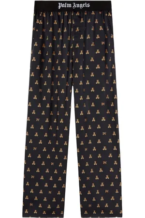 Palm Angels Pantalones con motivo Bear Monogram