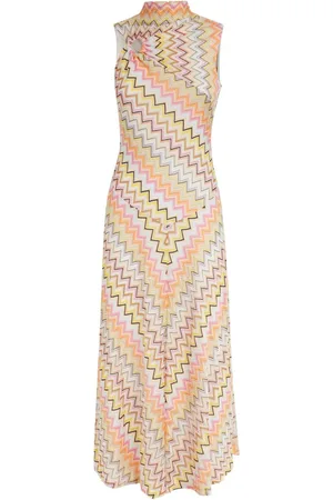 Missoni Vestido midi con motivo en Zigzag