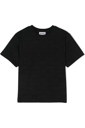 Moschino Playera con logo en intarsia