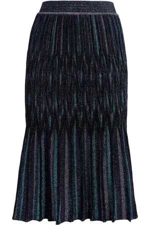 Missoni Falda midi acampanada con motivo de rombos