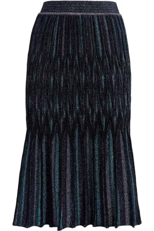 Missoni Falda midi acampanada con motivo de rombos