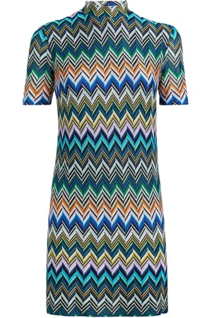 Missoni Vestido corto con motivo en zigzag