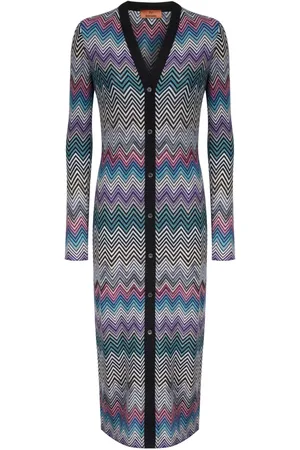 Missoni Abrigo tejido con motivo