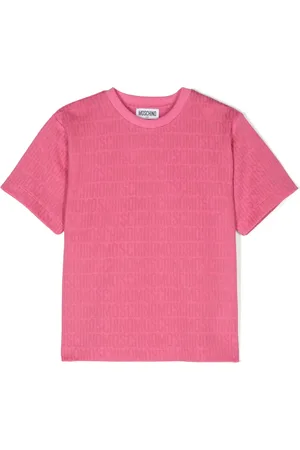 Moschino Playera con logo en intarsia