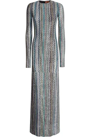 Missoni Vestido con abertura y lentejuelas
