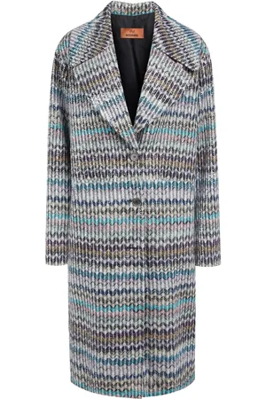 Missoni Abrigo con motivo en zigzag