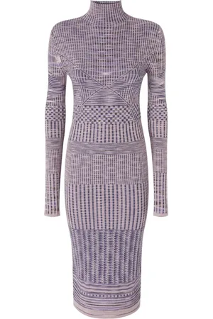 Missoni Vestido midi con cuello de tortuga