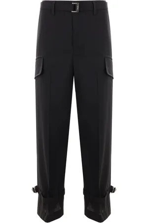 SACAI Pantalones cargo con diseño ancho