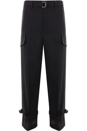 SACAI Pantalones cargo con diseño ancho