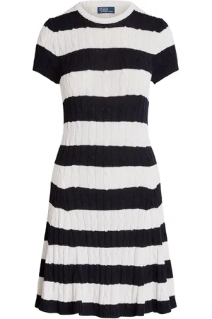 Ralph Lauren Vestido midi con motivo de rayas