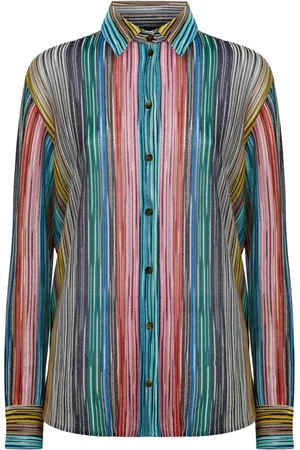 Missoni Camisa tejida de canalé con motivo de rayas