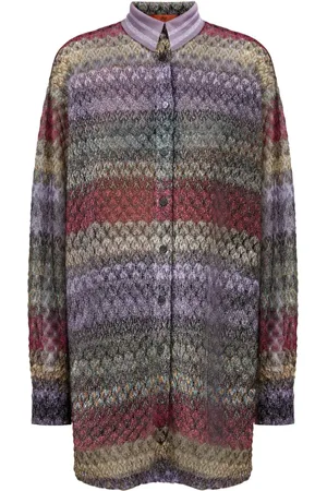 Missoni Camisa tejida de lamé