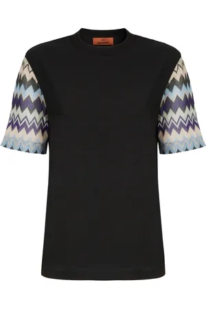 Missoni Playera con mangas tejidas