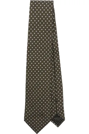 BRIONI Corbata con motivo en jacquard