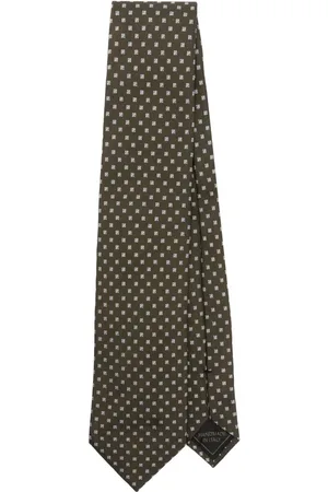 BRIONI Corbata con motivo en jacquard