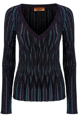 Missoni Suéter tejido con costuras metalizadas
