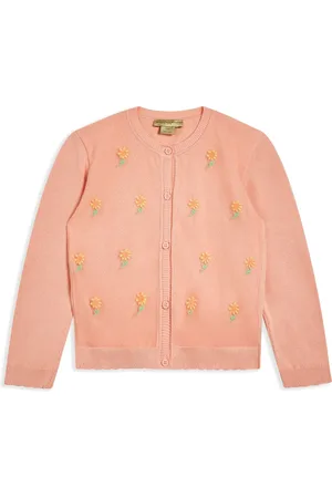 Stella McCartney Cárdigan tejido con motivo de girasol en intarsia