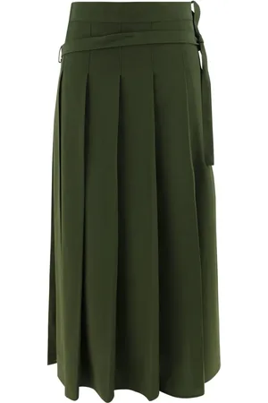 Fabiana Filippi Falda midi con diseño plisado