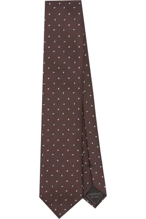 BRIONI Corbata con motivo de cachemira en jacquard