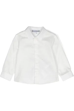 Emporio Armani Camisa con logo en jacquard
