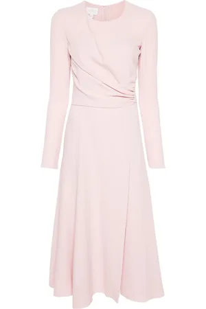 Giambattista Valli Vestido midi con panel drapeado