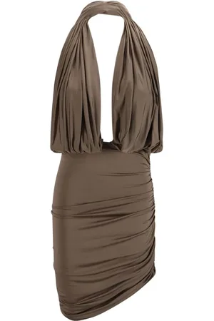 MAGDA BUTRYM Vestido midi con escote halter