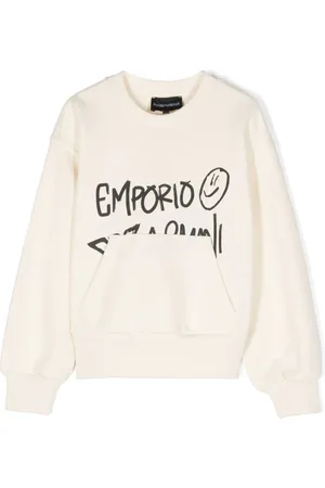 Emporio Armani Suéter con logo estampado