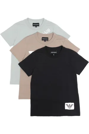 Emporio Armani Pack de dos playeras con logo estampado