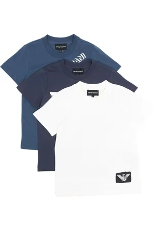 Emporio Armani Pack de dos playeras con logo estampado
