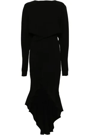 Serafini Vestido largo en crepe