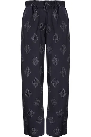 Giorgio Armani Pantalones rectos con estampado de rombos