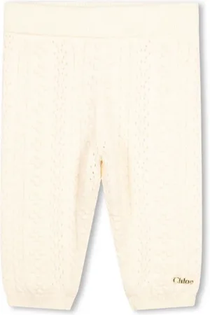 Chloé Pantalones tejidos con logo bordado