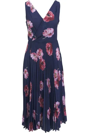 Vince Vestido con estampado de amapolas