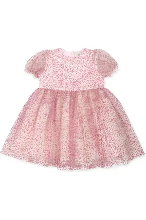 Simonetta Vestido de malla con motivo de lunares