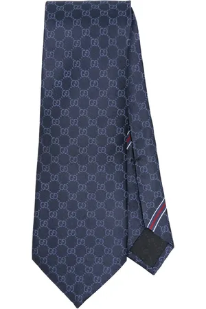 Gucci Corbata de seda con motivo GG